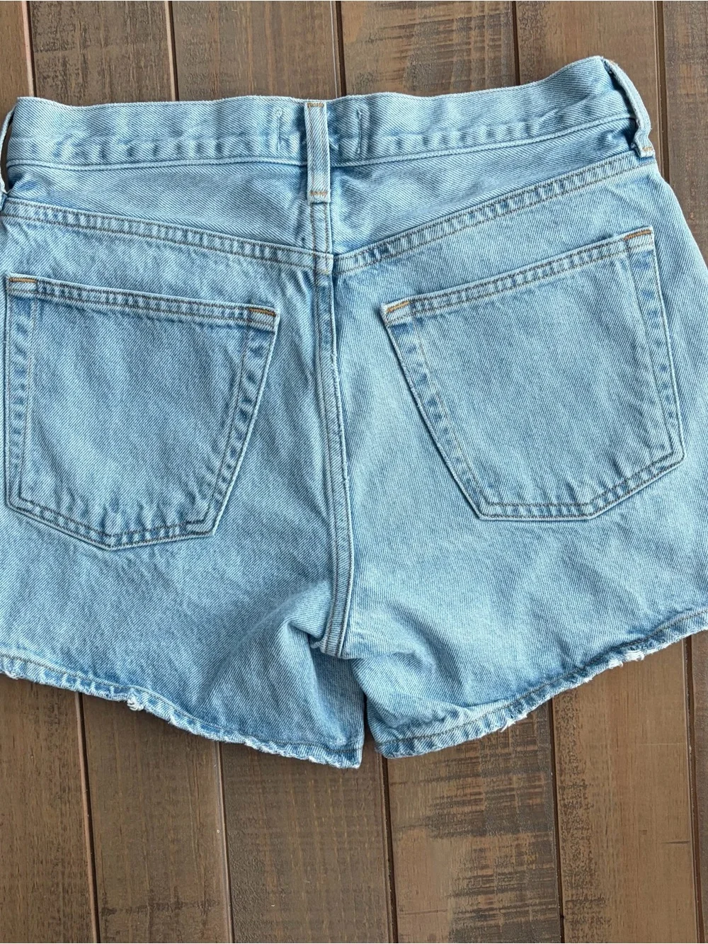 Agolde Women's Light Blue High-Rise Denim Shorts